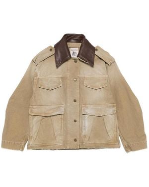 Semicouture Gloria Jacket With Pockets - Natural