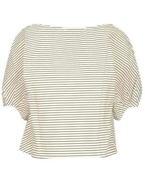 STAUD Didi Cotton Poplin Top - White