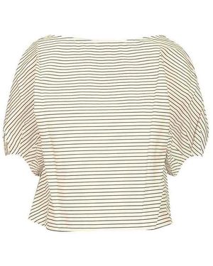 STAUD Didi Cotton Poplin Top - White