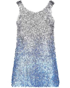 Maison Margiela Laminated Knit Top - Blue