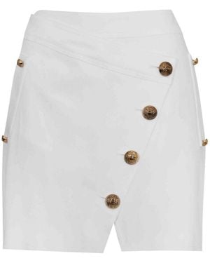 Elisabetta Franchi Mini Skirt - White