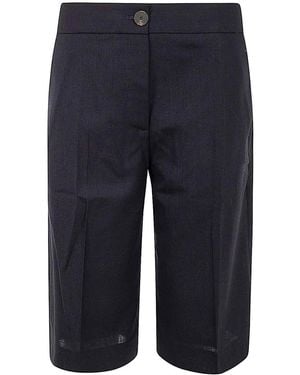 Studio Nicholson Wool Casual Wide-Leg Trousers - Blue