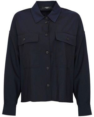 Weekend by Maxmara Wkdmulino Crop Jacket - Blue