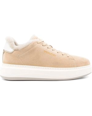 Woolrich Leather Trainers - Natural