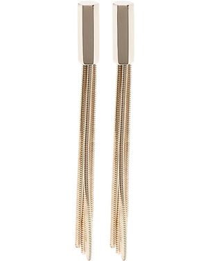 Tom Ford Colored Brass Earrings - White
