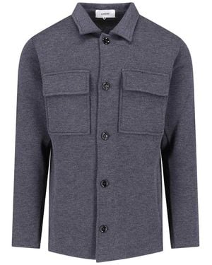 Lardini Virgin Wool Shirt - Blue