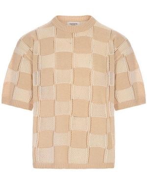 Laneus Knitted Tshirt - Natural