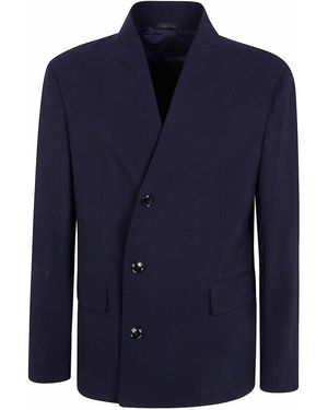 Giorgio Armani Asymetrycal Cardigan Sweater - Blue