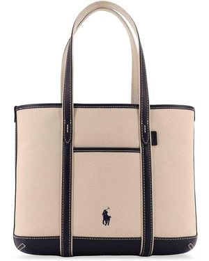 Polo Ralph Lauren Canvas Shoulder Bag - Natural