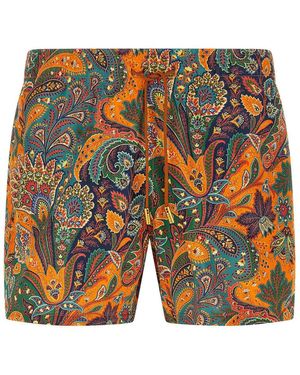 Etro Paisley Floral Swimsuit - Orange