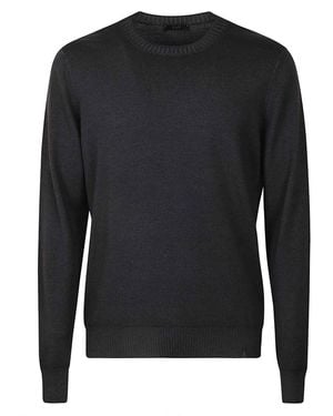 Fay Crew Neck Sweater - Black