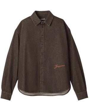 Jacquemus Logo Cotton Shirt - Brown