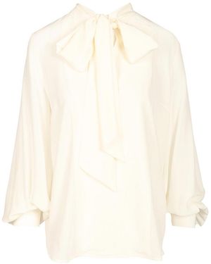 P.A.R.O.S.H. Silk Blouse - White