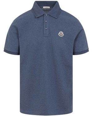 Moncler Ss Polo - Blue
