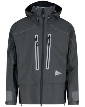 and wander Waterproof Zip Jacket - Gray