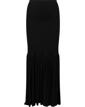 Nina Ricci Long High Waisted Skirt - Black