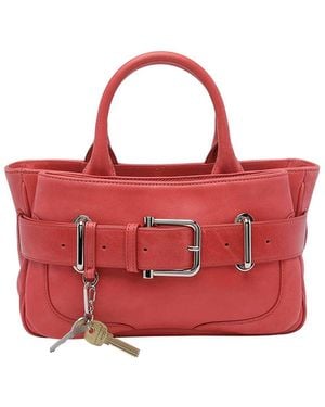 OSOI Mini Brocle Tote Bag - Red