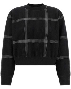 Pleats Please Issey Miyake Crossing Knit Jumper - Black