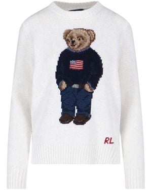 Polo Ralph Lauren Polo Bear Jumper - White