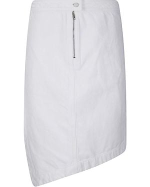 Lemaire Asymmetric Skirt - White