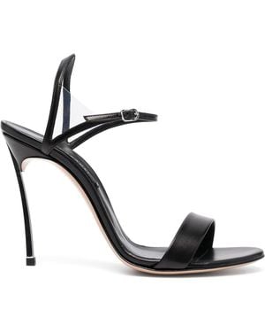 Casadei Blade V Celebrity Leather Sandals - Black