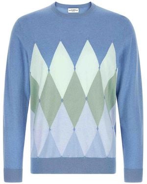 Ballantyne Argyle Jumper - Blue