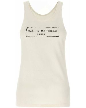 Maison Margiela Viscose Cotton Tops - White