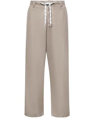 Balenciaga Cotton Canvas Chinos - Grey
