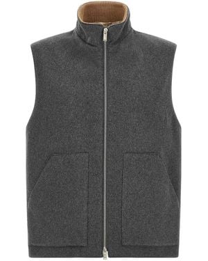 Lardini Wool Vest - Grey