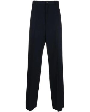 Balenciaga Large Fit Tailored Trousers - Blue