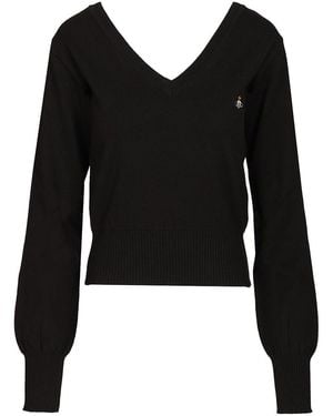 Vivienne Westwood Beatrice Cotton And Cashmere Jumper - Black