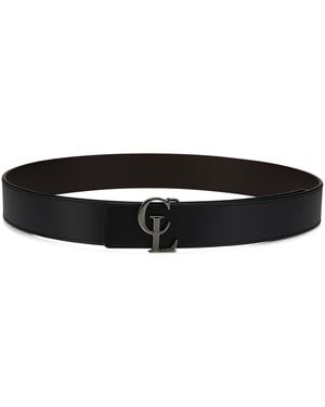 Christian Louboutin Reversible Belt Cl 35Mm - Black