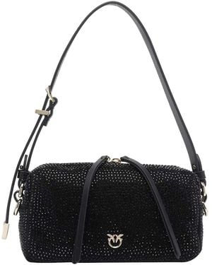 Pinko Trittico Mini Crossbody Bag - Black