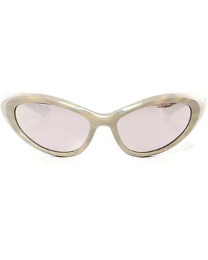 Balenciaga Sunglasses With Logo - Natural