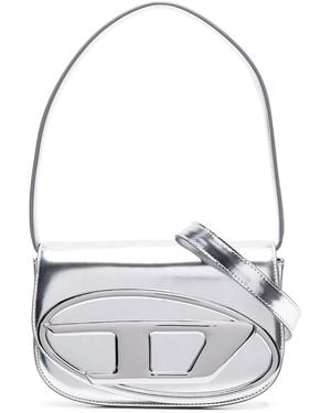 DIESEL 1Dr Leather Shoulder Bag - White