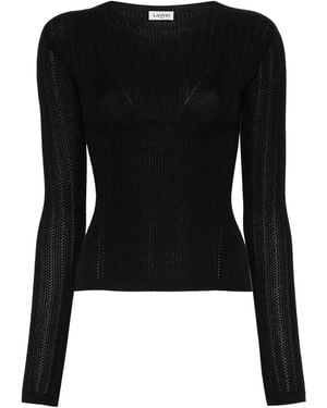 Lanvin Top Manches Longues - Black