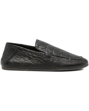 Sofie D'Hoore Fenix Grained Leather Loafers - Black