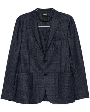 ZEGNA Long Sleeve Jacket - Blue