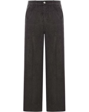 Ami Paris Corduroy Velvet Pant - Gray