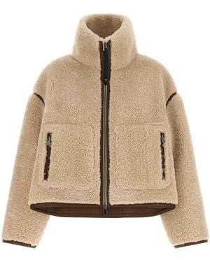 Pinko Teddy Cropped Jacket - Natural