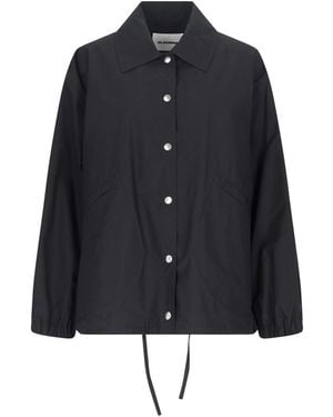 Jil Sander Logo Single-Breasted Jacket - Black