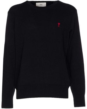 Ami Paris Adc Jumper - Black