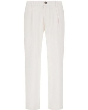 Herno Linen And Cotton Popl - White
