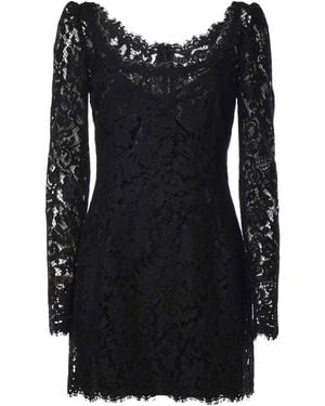 Dolce & Gabbana Cordonnet Lace Dress - Black
