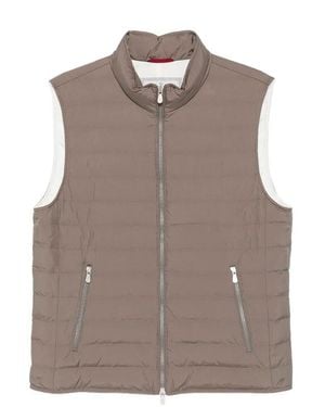 Brunello Cucinelli Padded Vest - Brown