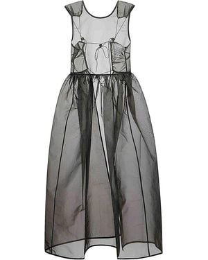 Cecilie Bahnsen Minimalist Long Dress - Grey