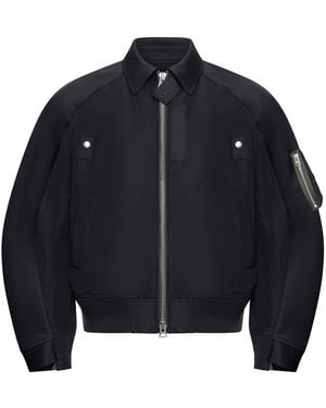 Sacai Cotton Chino X Nylon Twill Blouson - Blue