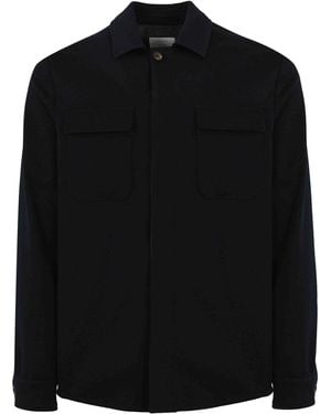 Eleventy Wool Overshirt - Black