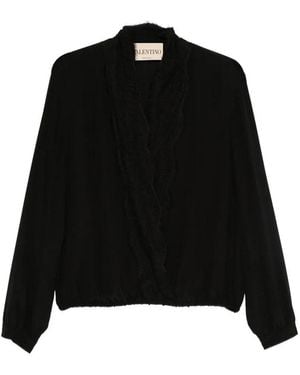 Valentino Garavani Silk Top - Black