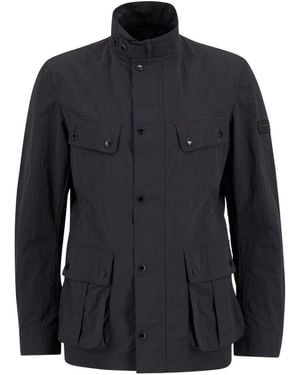 Barbour Coat With Pocket - Blue